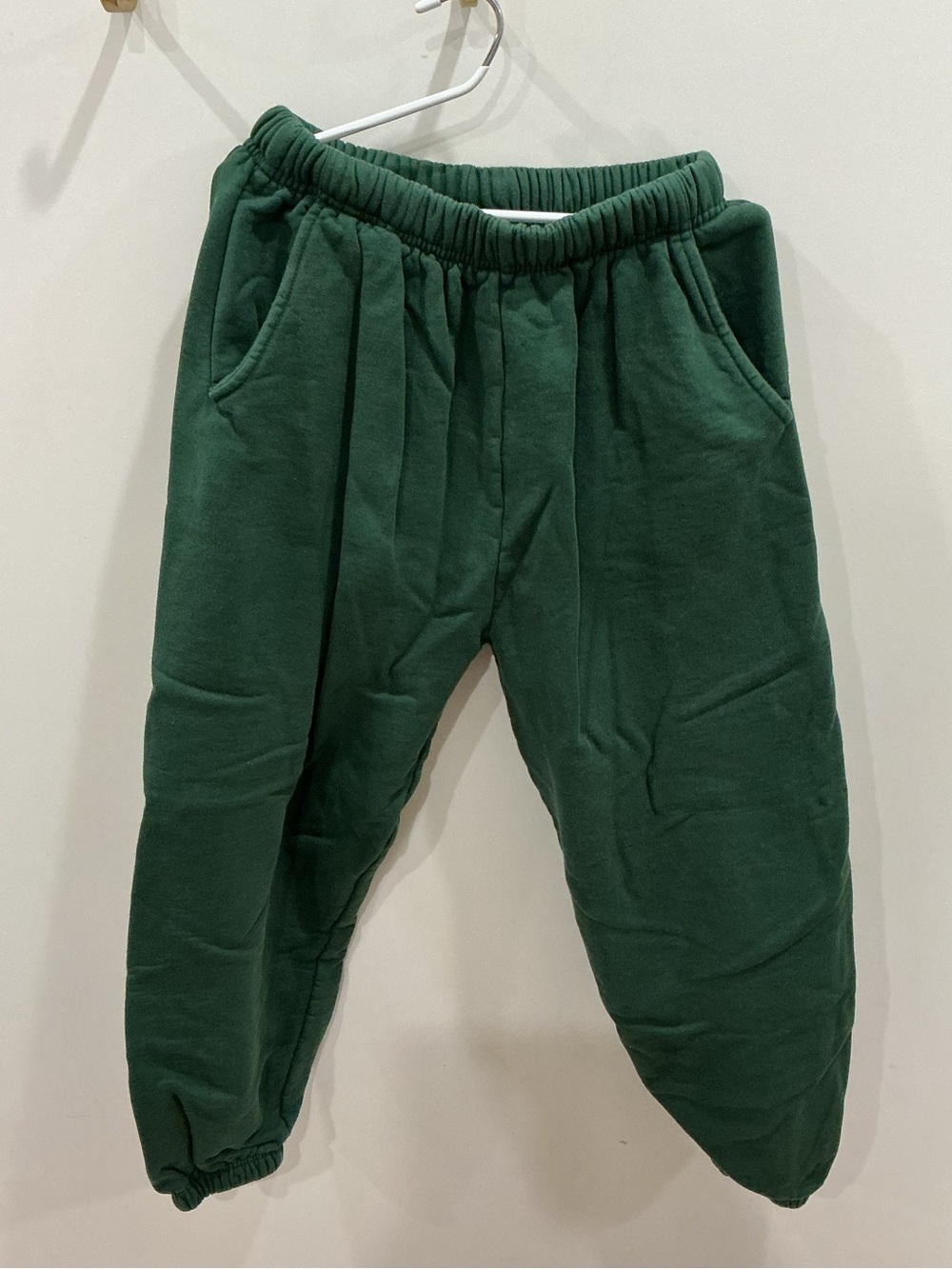 Daily Drills Hunter Green Oversized Sweatset Crewneck & Joggers Set XS/S